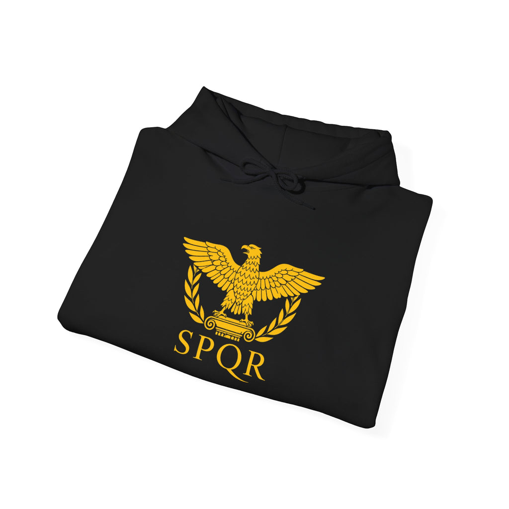 Roman SPQR Hoodie — Marcus Aurelius Back Print