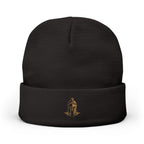 EmperoGear Embroidered Knit Beanie — Golden Logo