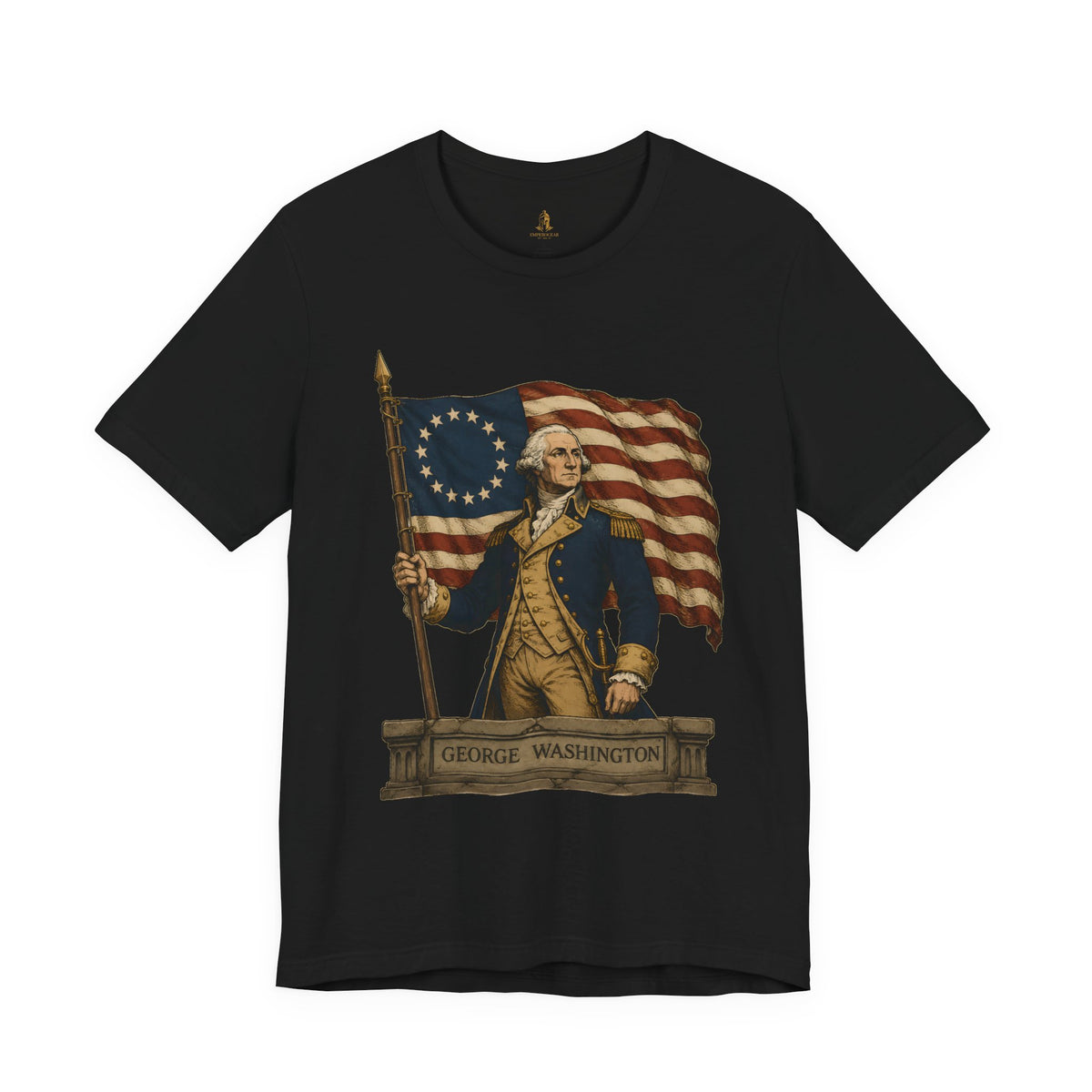 George Washington T‑Shirt — Betsy Ross Flag Patriotic Tee