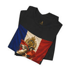 Napoleon on Horseback French Flag Graphic Tee