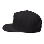 Embroidered Gold SPQR Eagle Flat Bill Cap