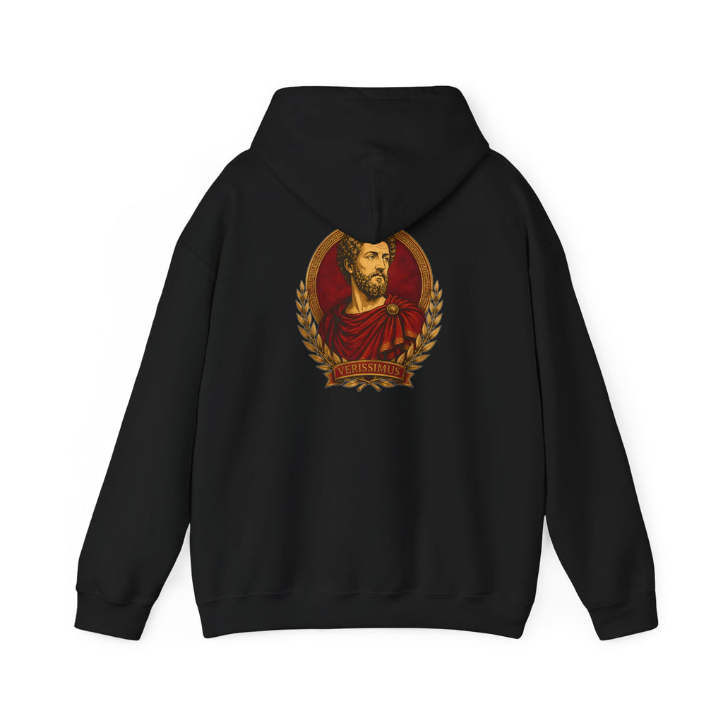 Roman SPQR Hoodie — Marcus Aurelius Back Print