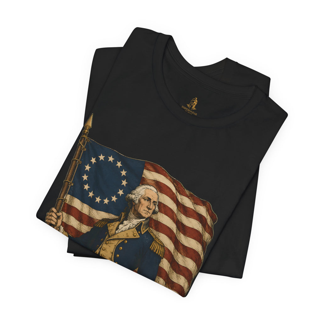 George Washington T‑Shirt — Betsy Ross Flag Patriotic Tee