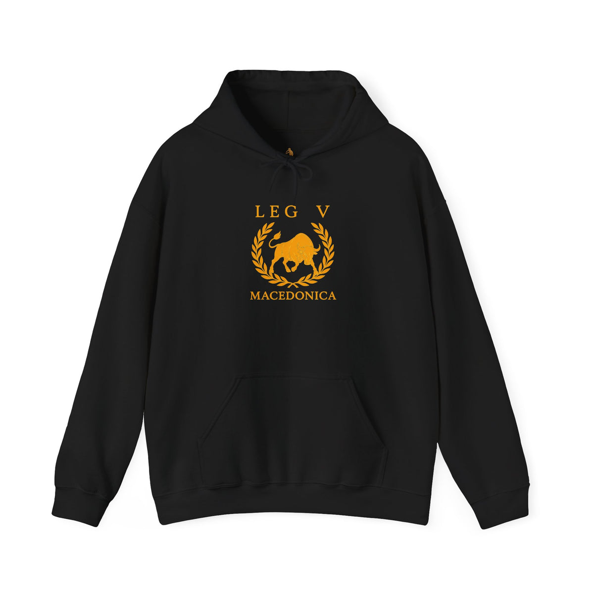 LEG V Macedonica Hoodie — Roman Legion Emblem Pullover