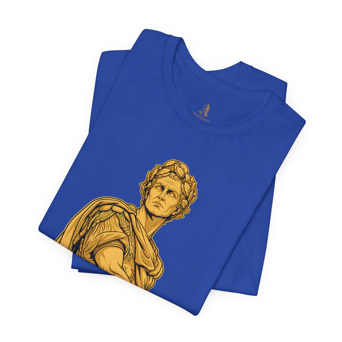 Roman Empire T-Shirt with Caesar 'Veni, Vidi, Vici' Statue Print