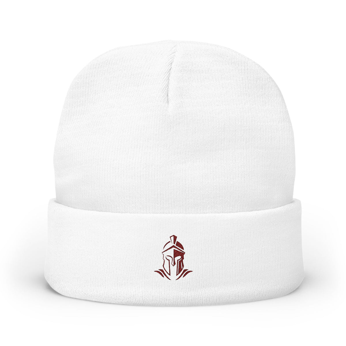 EmperoGear Embroidered Knit Beanie — Blood Red Logo