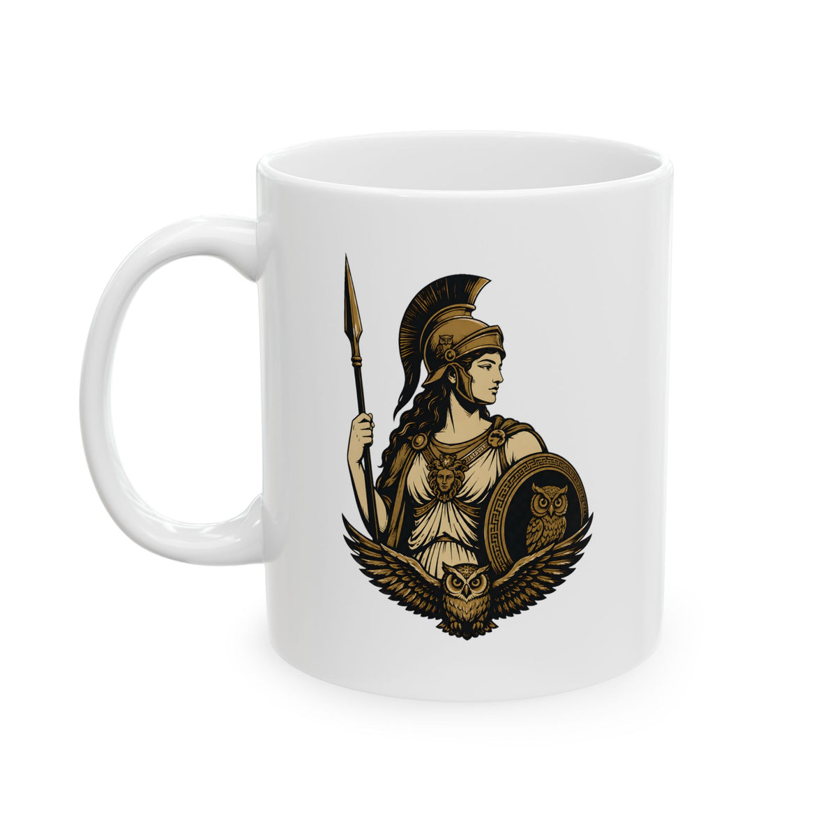 Athena Ceramic Mug – Coffee Cup 11oz