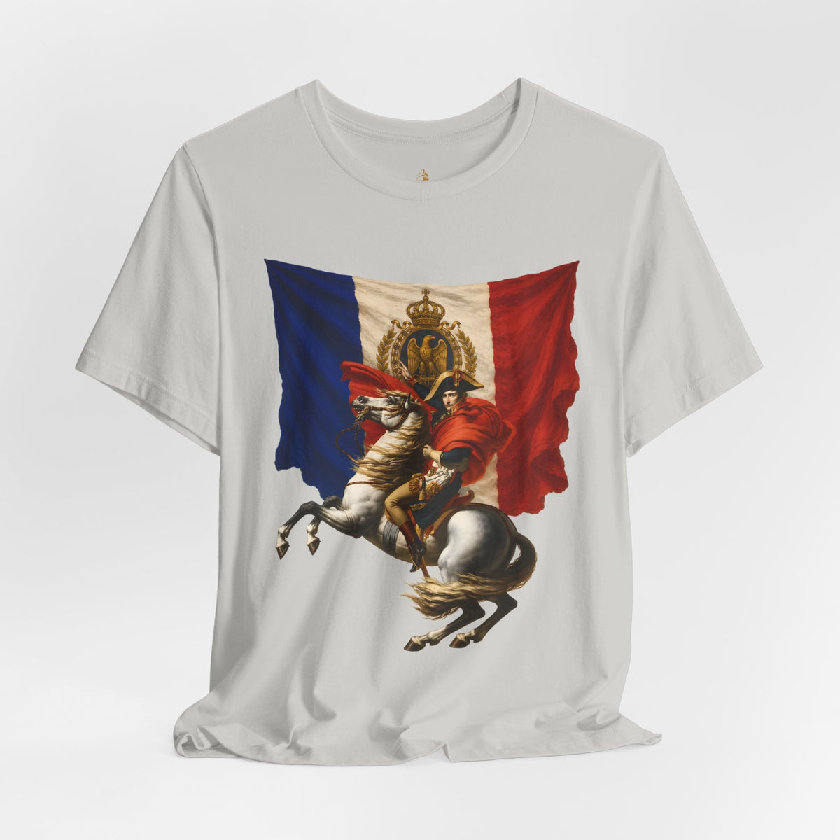 Napoleon on Horseback French Flag Graphic Tee
