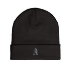 EmperoGear Embroidered Knit Beanie — Grey Logo