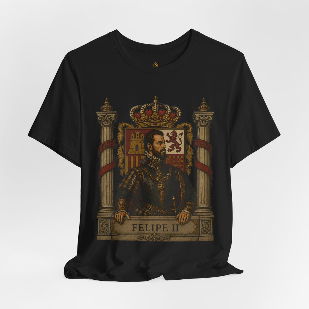 Felipe II Portrait Tee — Vintage Spanish King Graphic Shirt