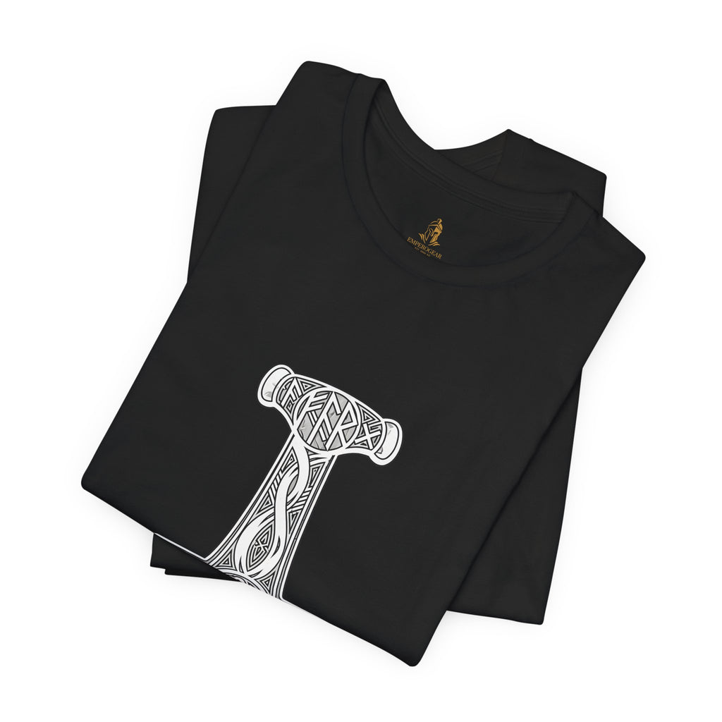 Thor's Hammer Mjölnir T-Shirt — Viking Norse Rune Design