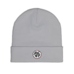 Embroidered Raven Knit Beanie — Viking Winter Hat
