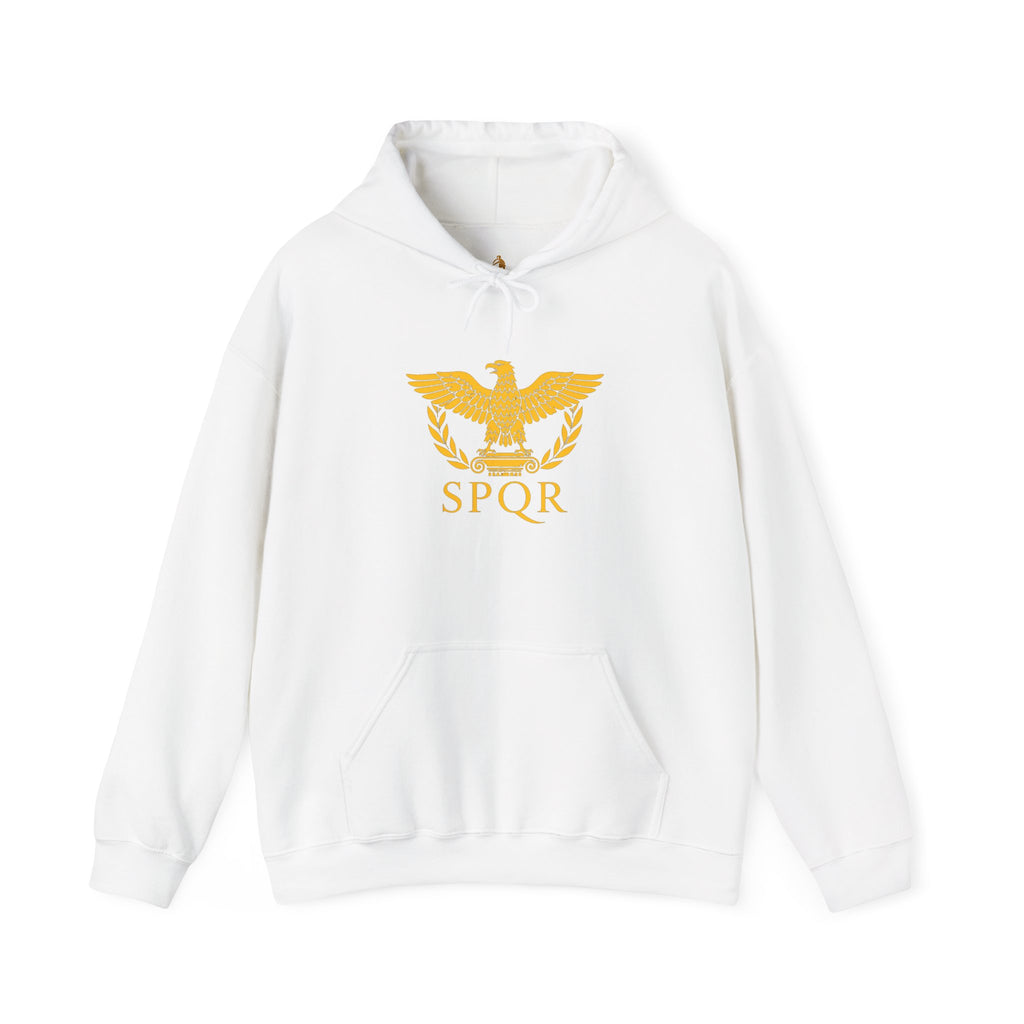 Roman SPQR Hoodie — Marcus Aurelius Back Print