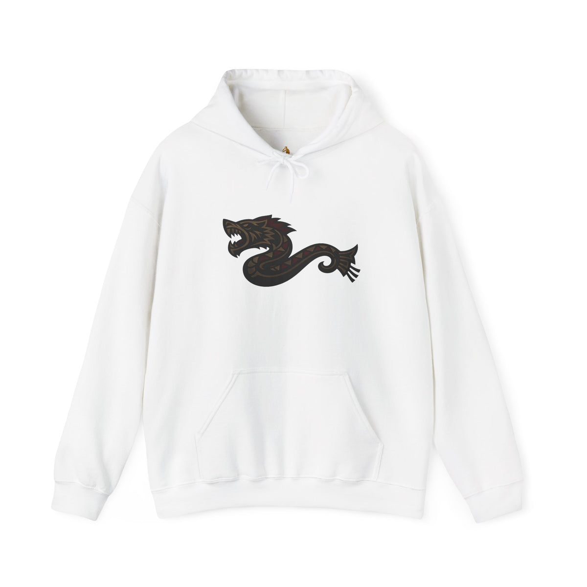 Decebalus Hoodie — Front Side Dacian Wolf Symbol