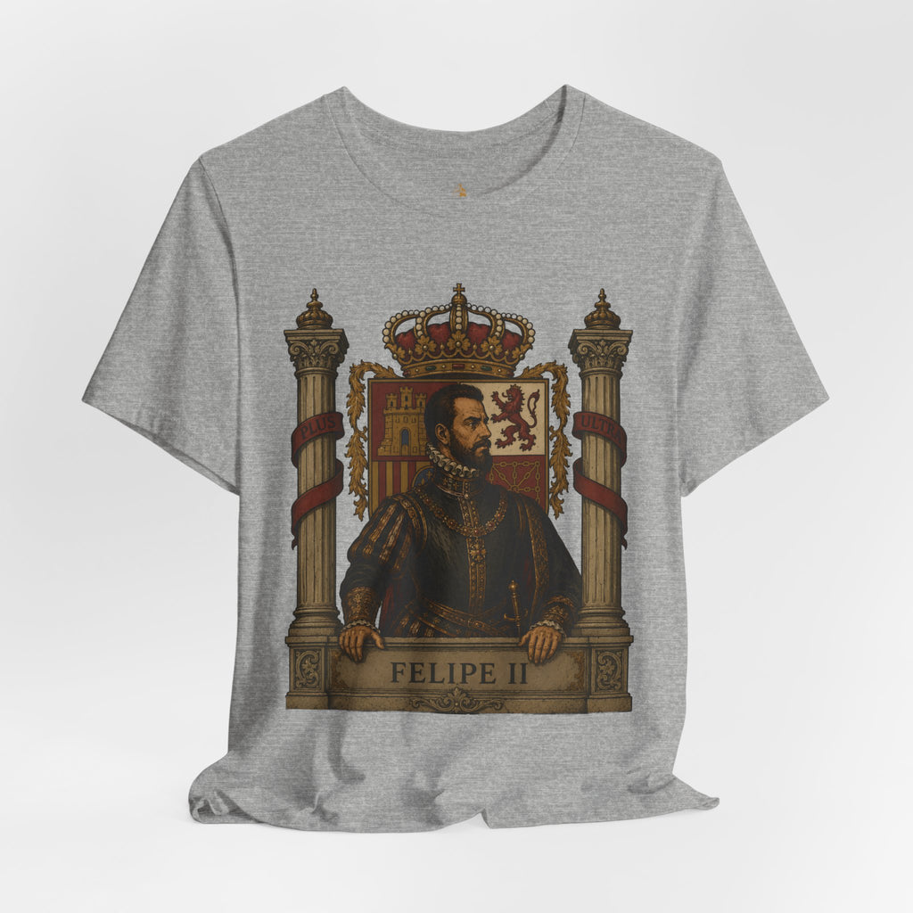 Felipe II Portrait Tee — Vintage Spanish King Graphic Shirt