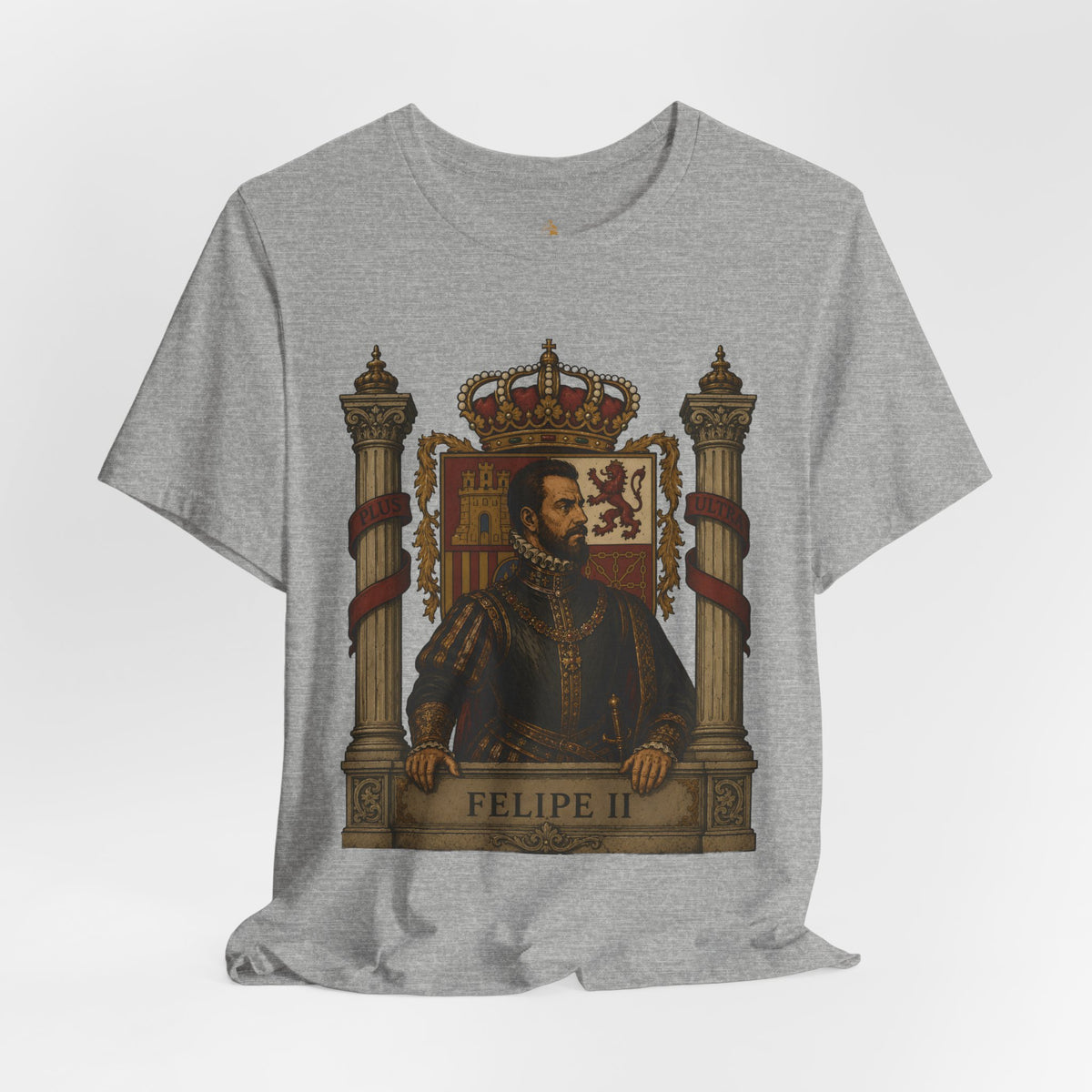 Felipe II Portrait Tee — Vintage Spanish King Graphic Shirt