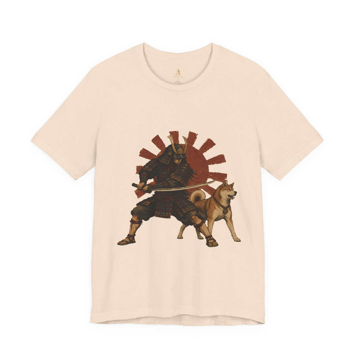 Samurai with Akita Inu T-Shirt – Rising Sun Tee