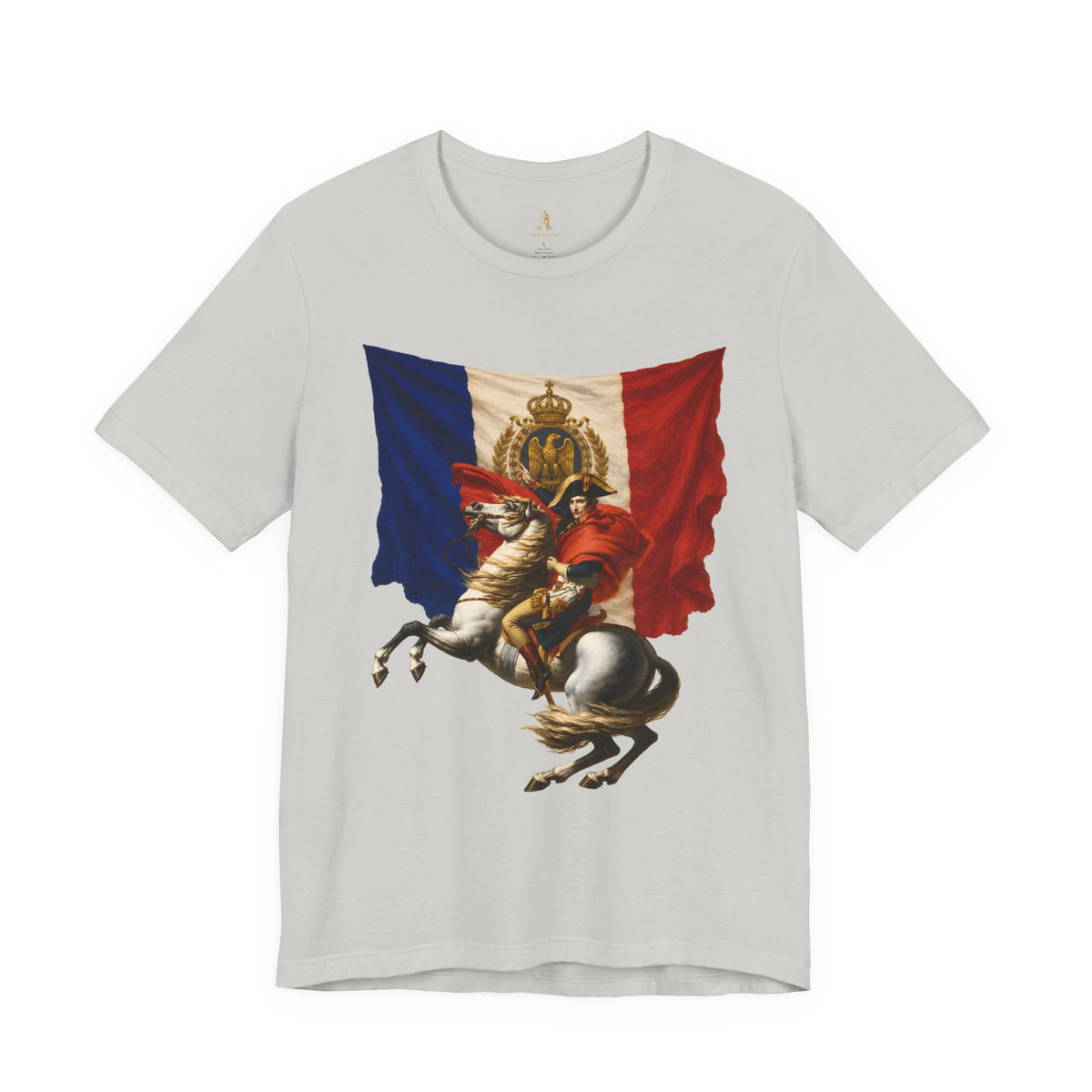 Napoleon on Horseback French Flag Graphic Tee