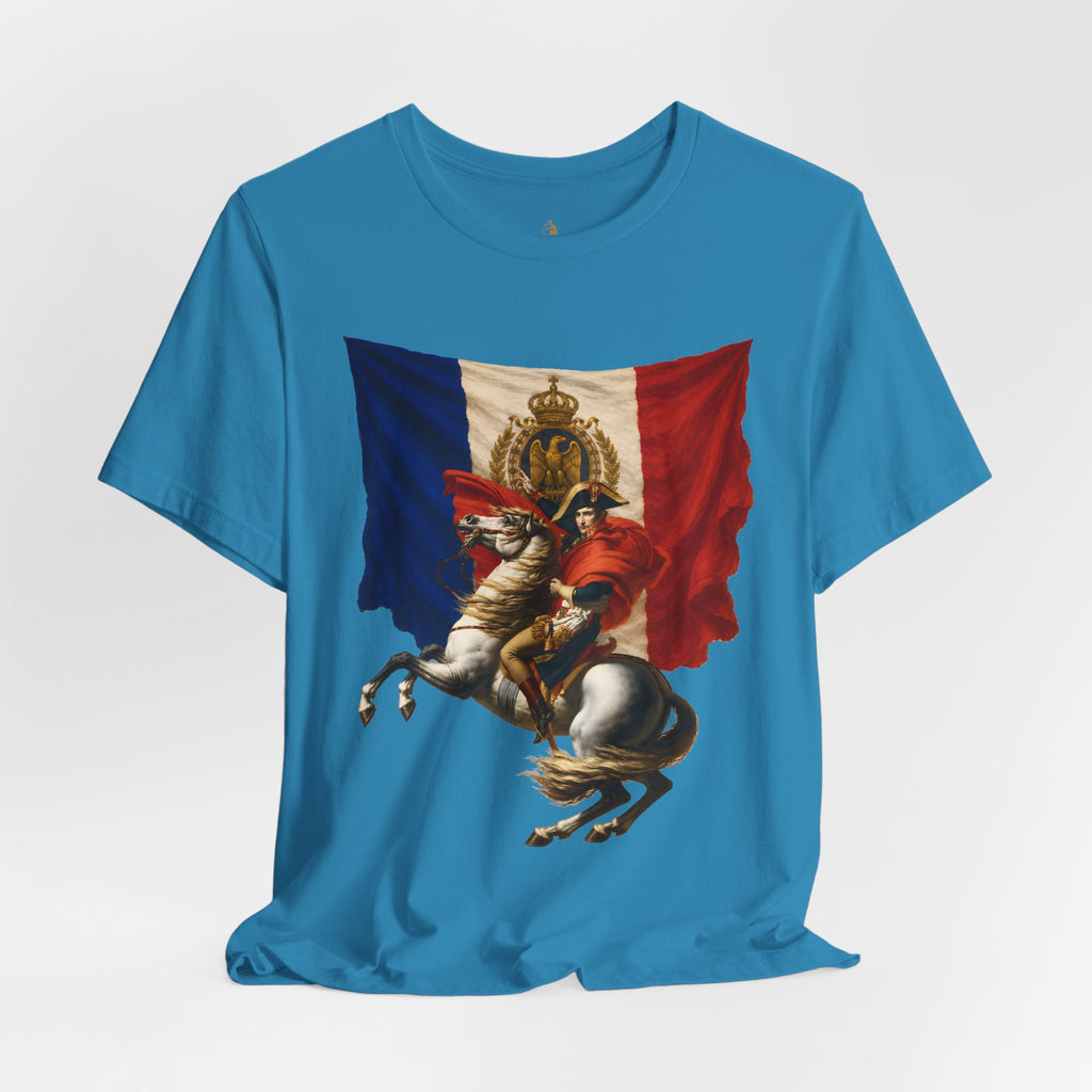 Napoleon on Horseback French Flag Graphic Tee