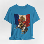 Napoleon on Horseback French Flag Graphic Tee