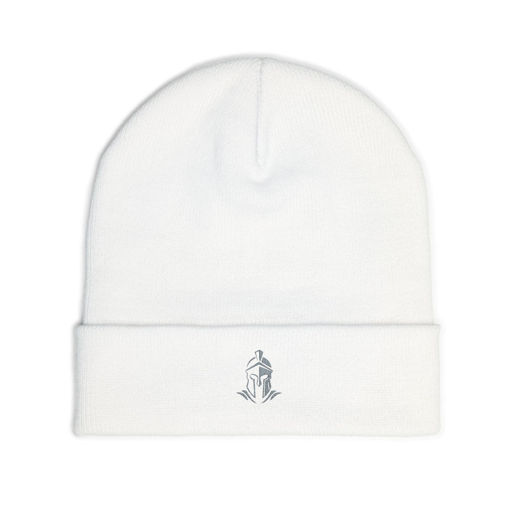 EmperoGear Embroidered Knit Beanie — Grey Logo