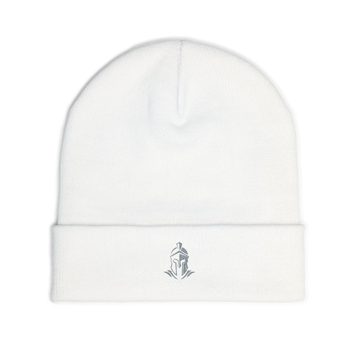 EmperoGear Embroidered Knit Beanie — Grey Logo