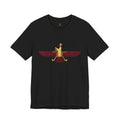 Blood Red Faravahar Zoroastrian Symbol T-Shirt — Ancient Persian Winged Sun Tee