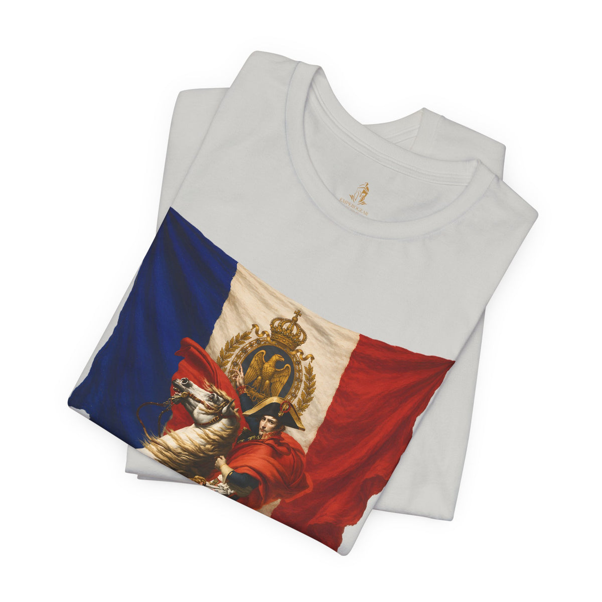 Napoleon on Horseback French Flag Graphic Tee
