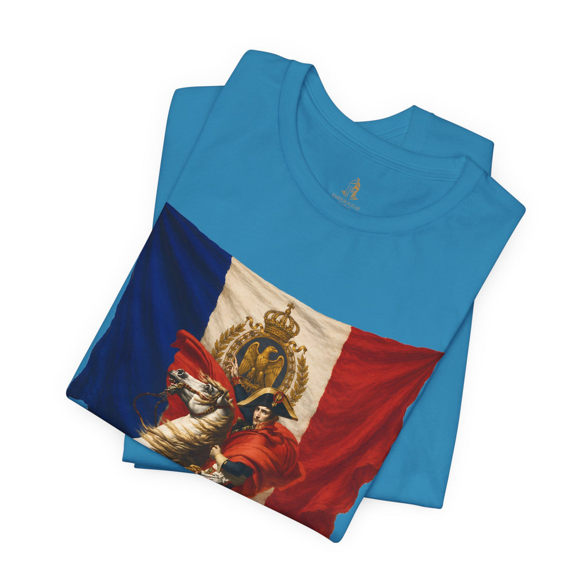 Napoleon on Horseback French Flag Graphic Tee