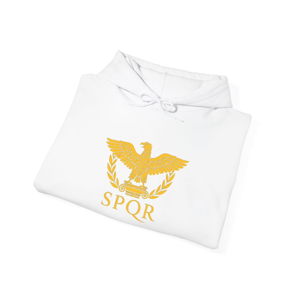 Roman SPQR Hoodie — Marcus Aurelius Back Print