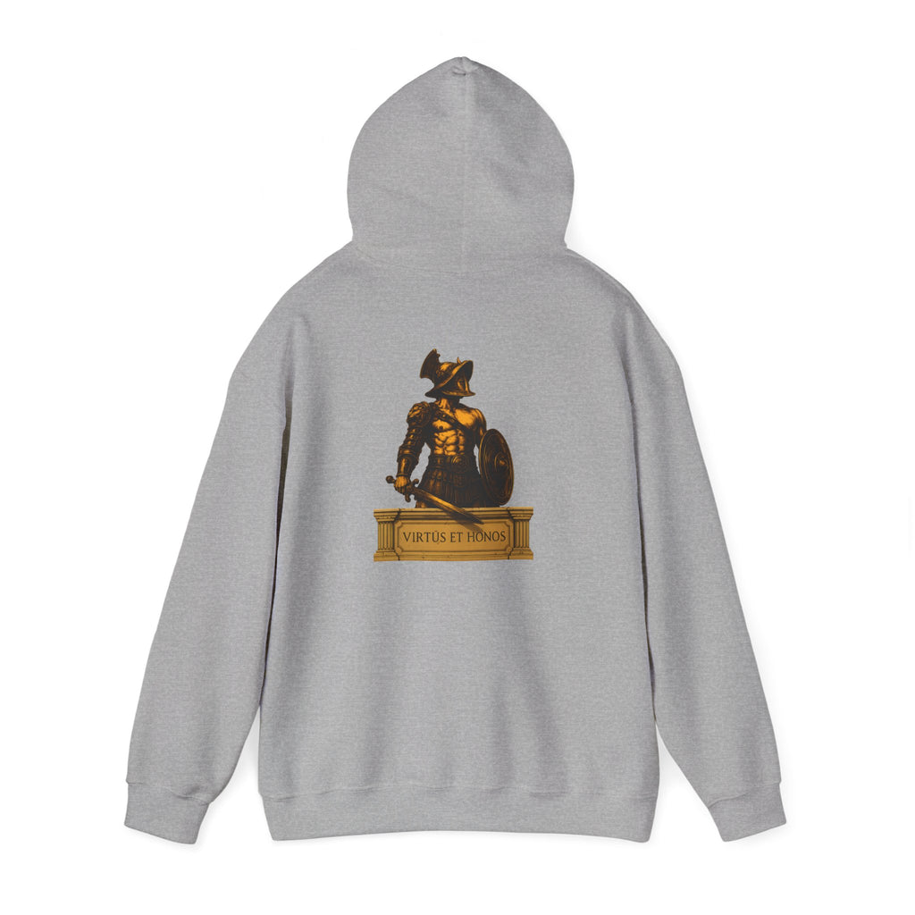 Roman Empire Hoodie - SPQR Eagle & Gladiator "Virtus et Honos"