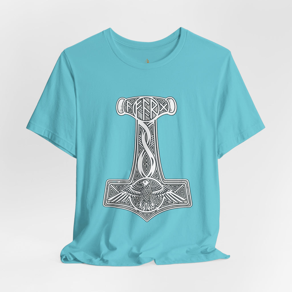 Thor's Hammer Mjölnir T-Shirt — Viking Norse Rune Design