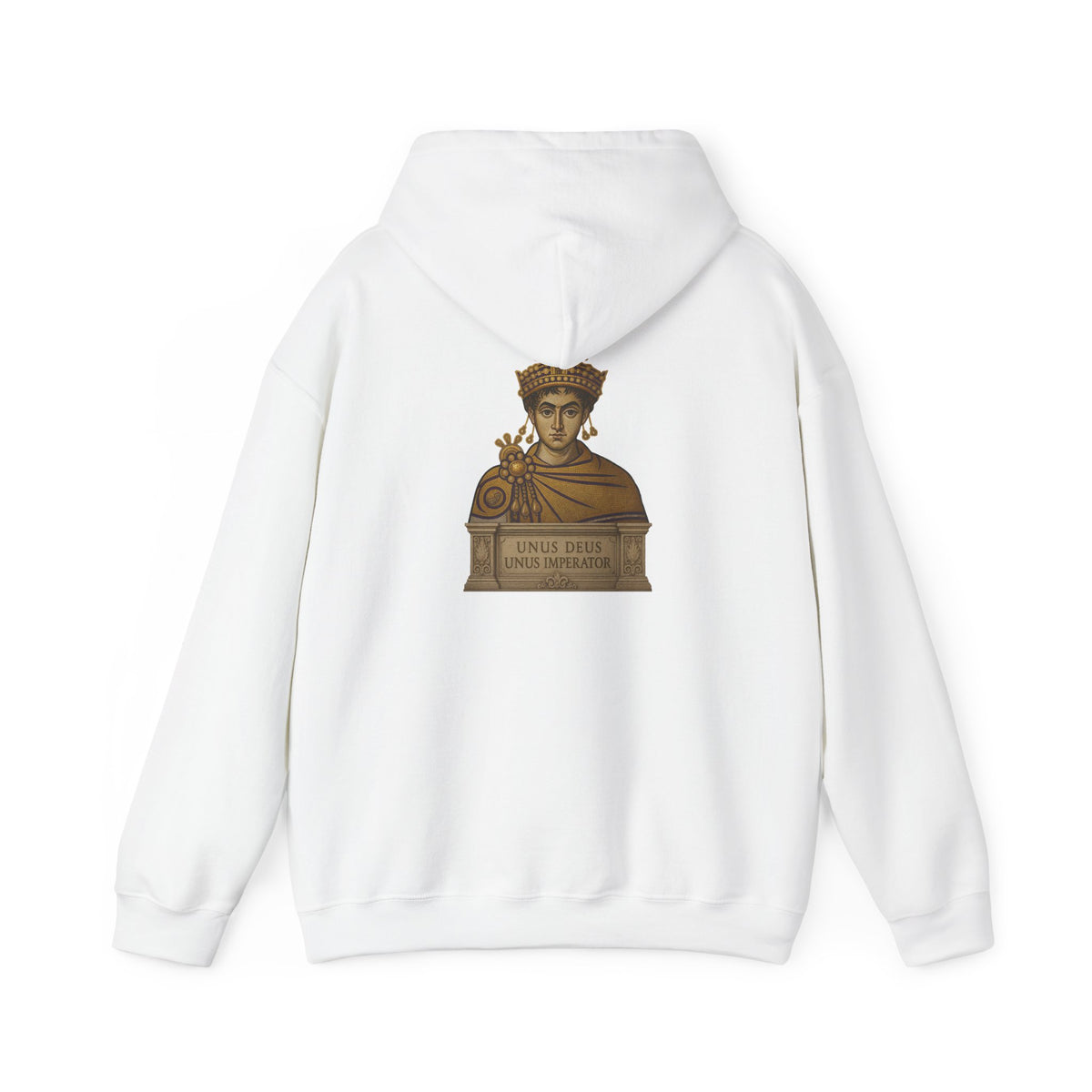 Justinian Hoodie – Double-Headed Eagle & 'Unus Deus Unus Imperator' Byzantine Empire