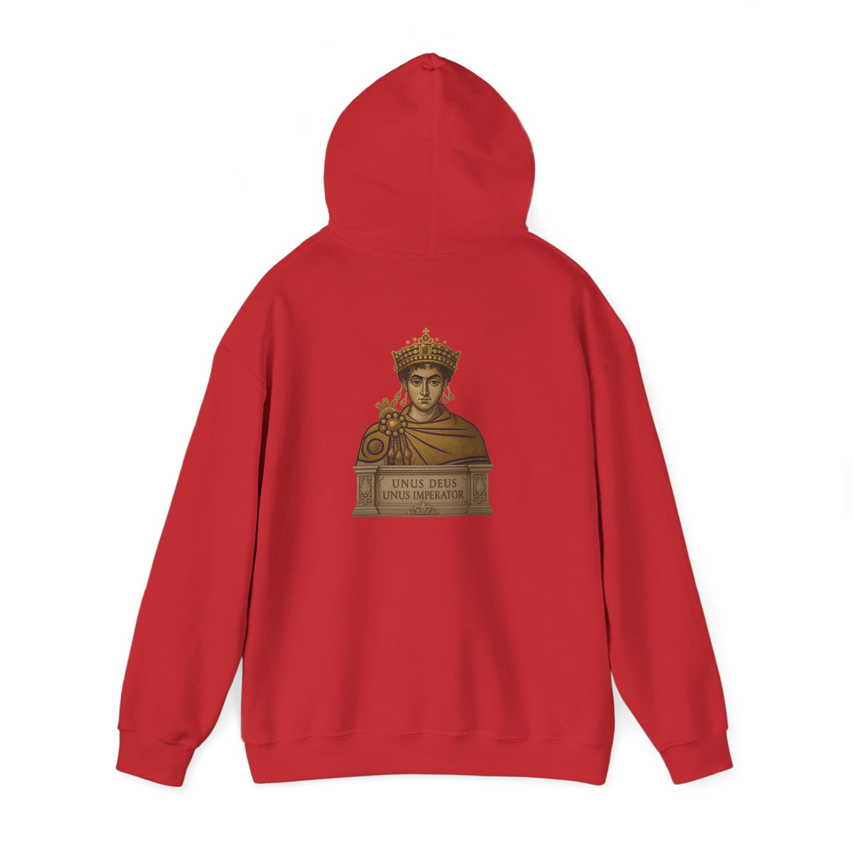 Justinian Hoodie – Double-Headed Eagle & 'Unus Deus Unus Imperator' Byzantine Empire