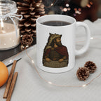 Decebalus with Dacian Wolf Symbol Coffee Mug 11oz