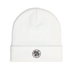 Embroidered Raven Knit Beanie — Viking Winter Hat