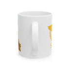 Ancient Rome SPQR Caesar Ceramic Mug — Red Roman-Style Coffee Cup