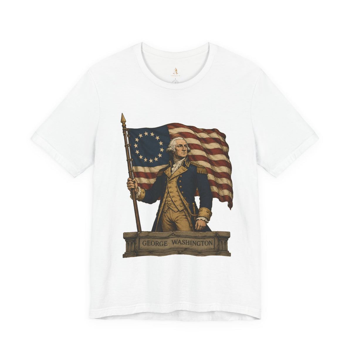 George Washington T‑Shirt — Betsy Ross Flag Patriotic Tee