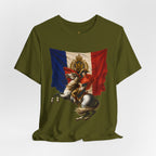 Napoleon on Horseback French Flag Graphic Tee