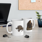 Boudicca with Boar Symbol Coffee Mug — 11oz
