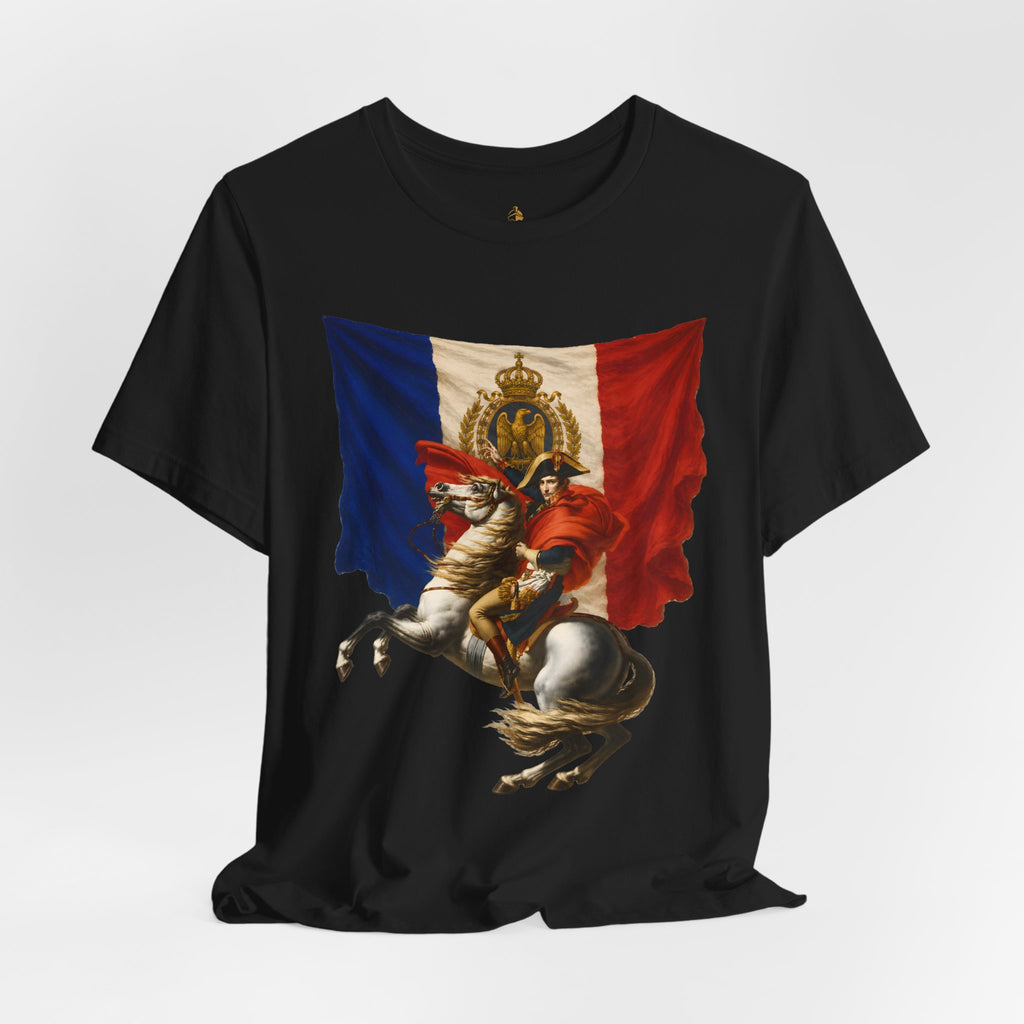 Napoleon on Horseback French Flag Graphic Tee
