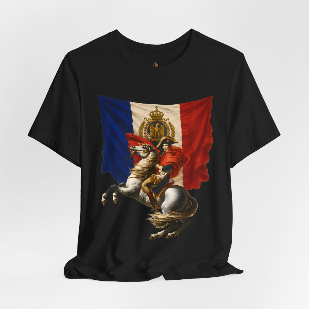 Napoleon on Horseback French Flag Graphic Tee