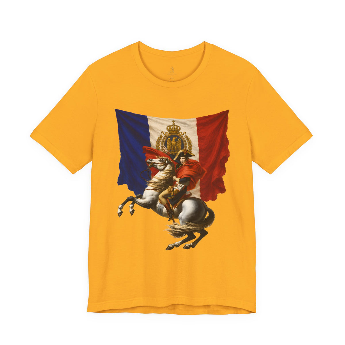 Napoleon on Horseback French Flag Graphic Tee