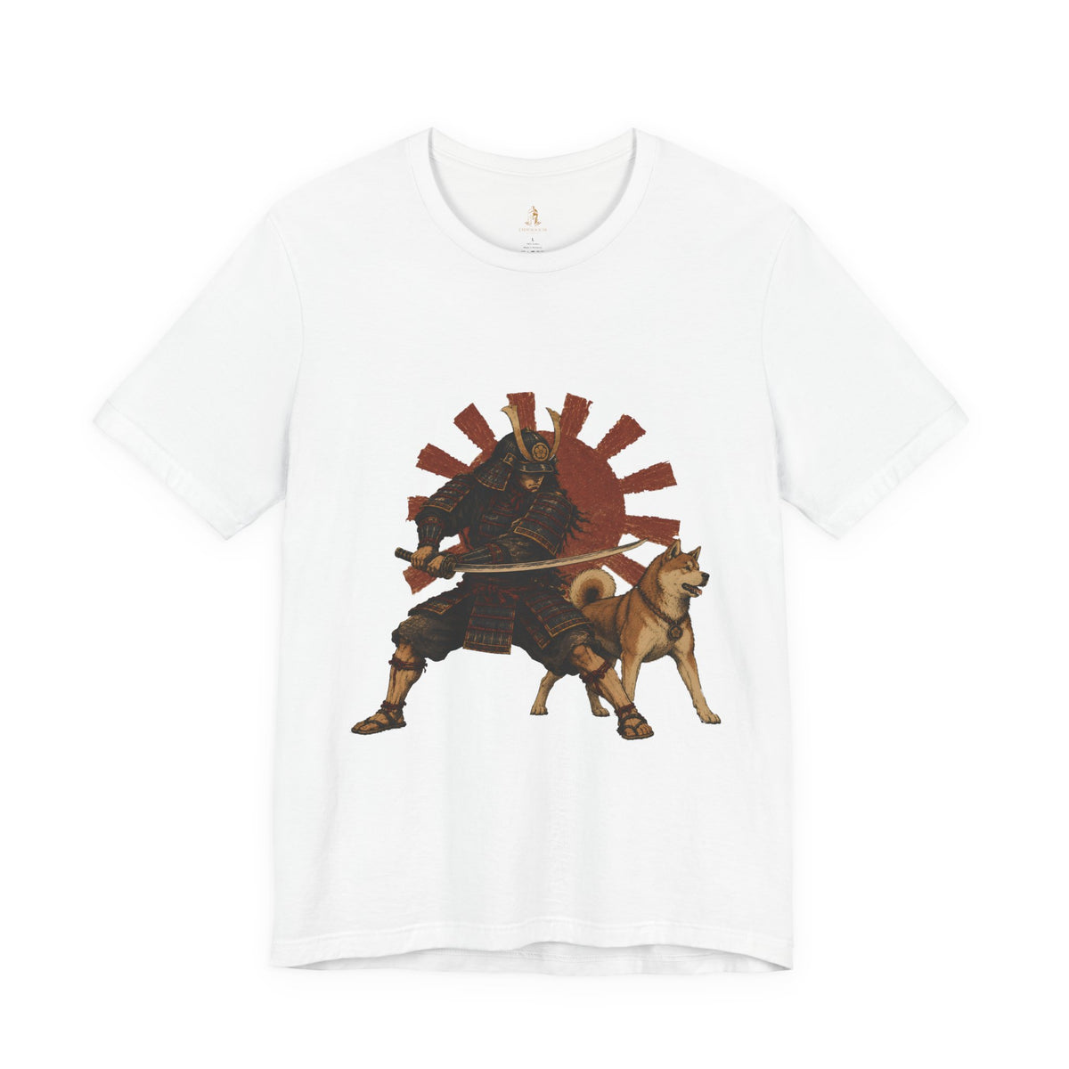Samurai with Akita Inu T-Shirt – Rising Sun Tee