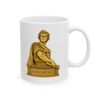 Ancient Rome SPQR Caesar Ceramic Mug — Red Roman-Style Coffee Cup