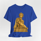 Roman Empire T-Shirt with Caesar 'Veni, Vidi, Vici' Statue Print