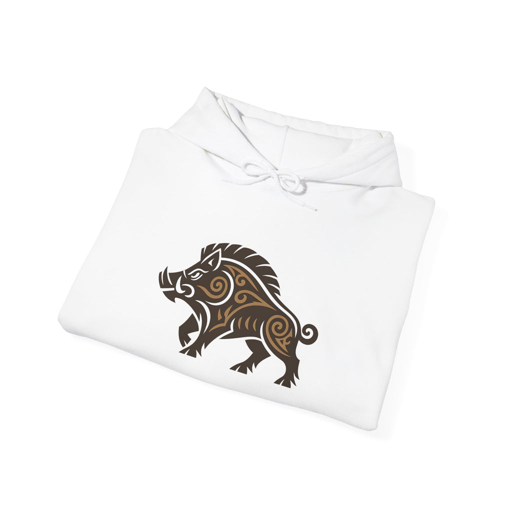 Boudicca Hoodie - Boar Symbol Front Side