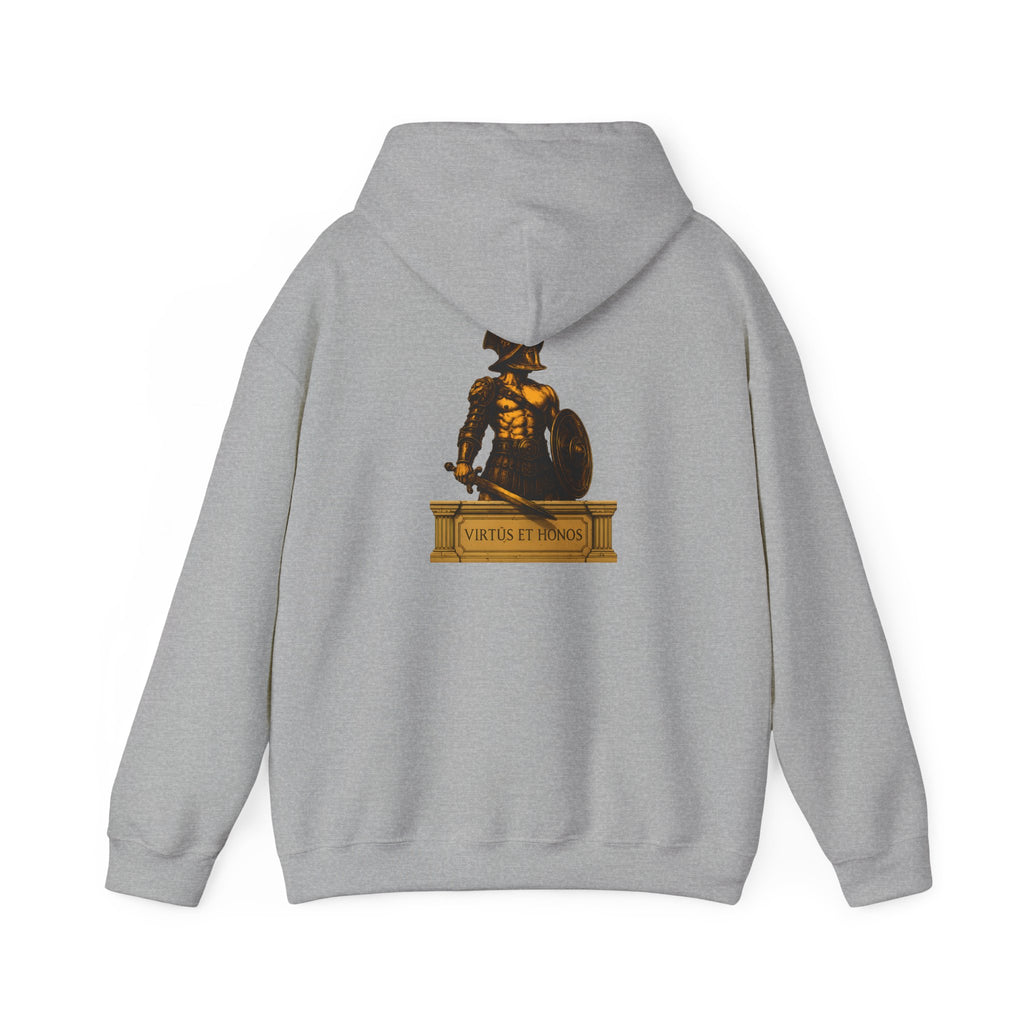 Roman Empire Hoodie - SPQR Eagle & Gladiator "Virtus et Honos"