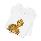 Roman Empire T-Shirt with Caesar 'Veni, Vidi, Vici' Statue Print