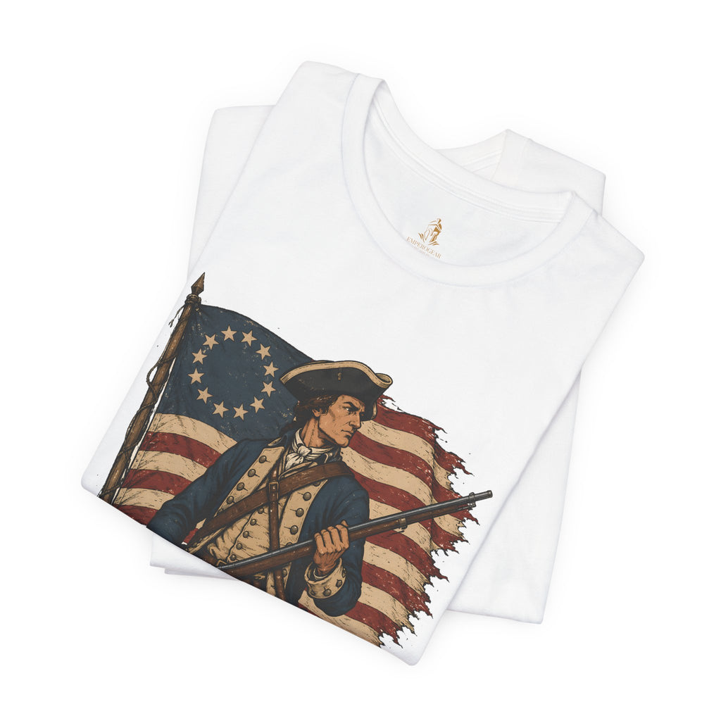 Liberty or Death Tee — Revolutionary Soldier Patriotic T‑Shirt